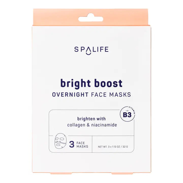 My Spa Life Bright Boost – Brightening Overnight Face Masks - 3 Pieces