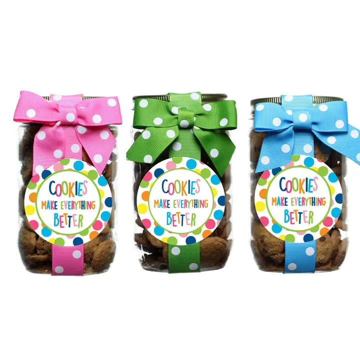 Oh, Sugar! Cookie Jars - Happy Dot Cookies Make Everything... - Pint