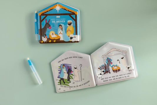 MUD PIE NATIVITY WATER WIZARD BOOK