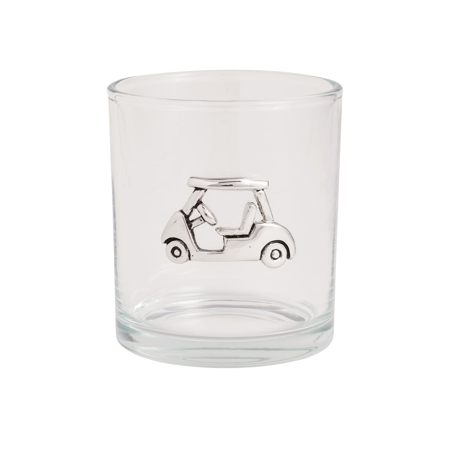 MUD PIE GOLF CART GOLF DOUBLE OLD FASHIONED GLASS
