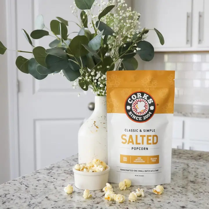 Corks Popcorn Simply Salted Popcorn - 2.8 oz