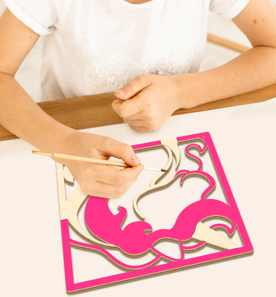 SPLAT PLANET WOODEN UNICORN ART CRAFT KIT