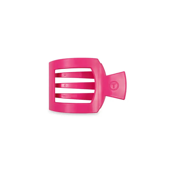 Teleties Flat Square Hair Clip | Small | Tropical Punch