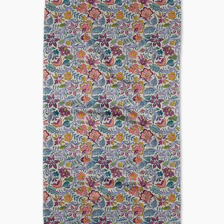 Geometry Amethyst Tea Towel