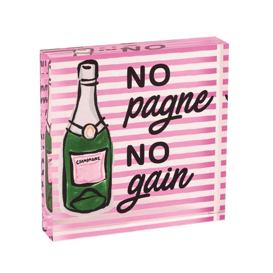 MUD PIE Champagne Acrylic Bar Sign