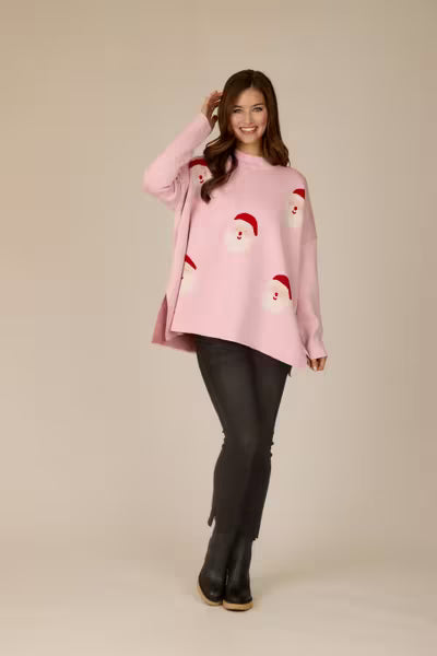 MUD PIE HOLIDAY JACQUARD ONE SIZE SWEATER