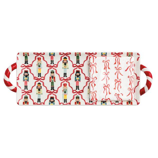 MUD PIE SANTA HOSTESS TRAY