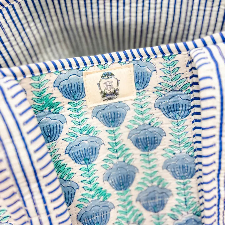 Heart of Grace Ocean Blooms | Regular Quilted Tote Bag