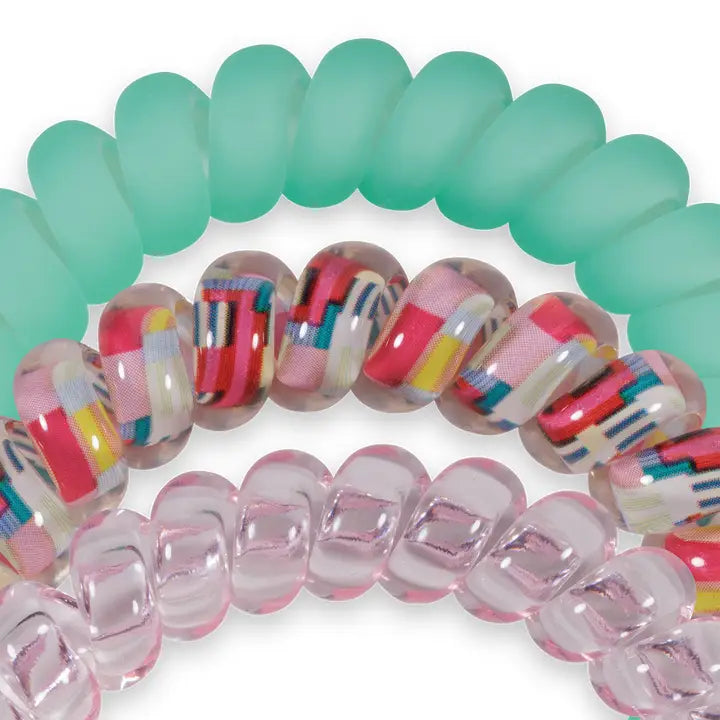 Teleties Spiral Hair Coils | Large | Spring Splash