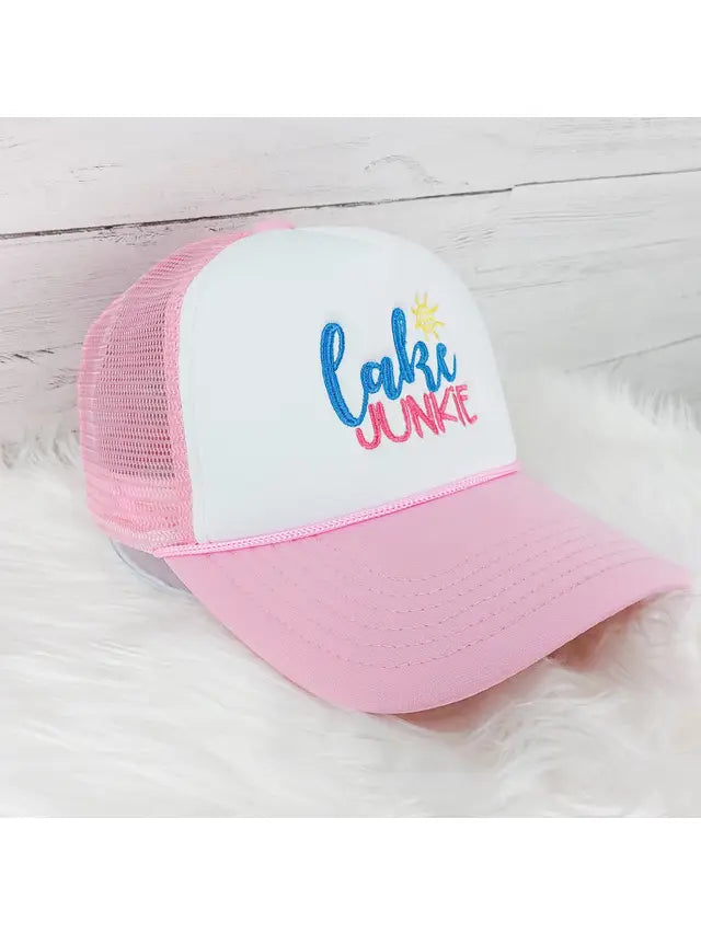 Lake Junkie Embroidered Trucker Hat