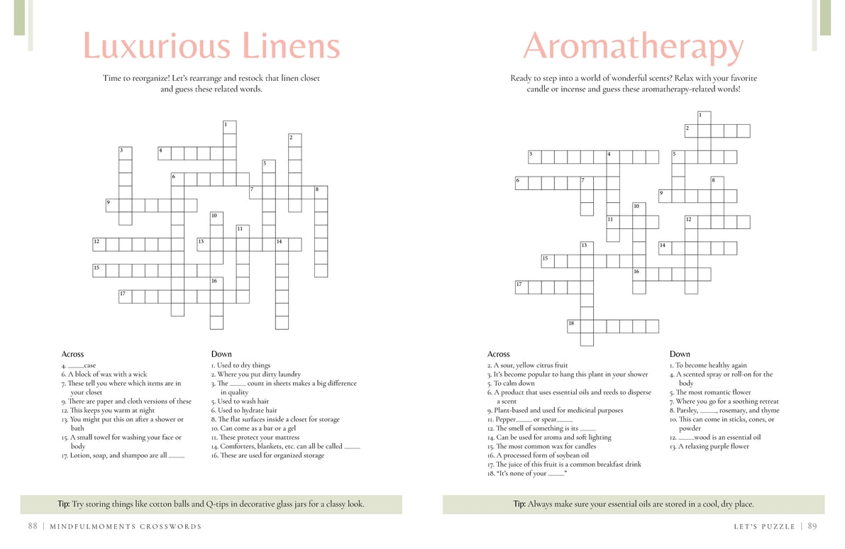 Mindfulmoments Crosswords: Puzzles To Help You Relax