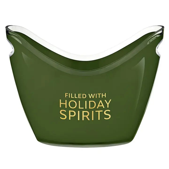 Santa Barbara Design Studio Acrylic Beverage Bucket - Filled with Holiday Spirits