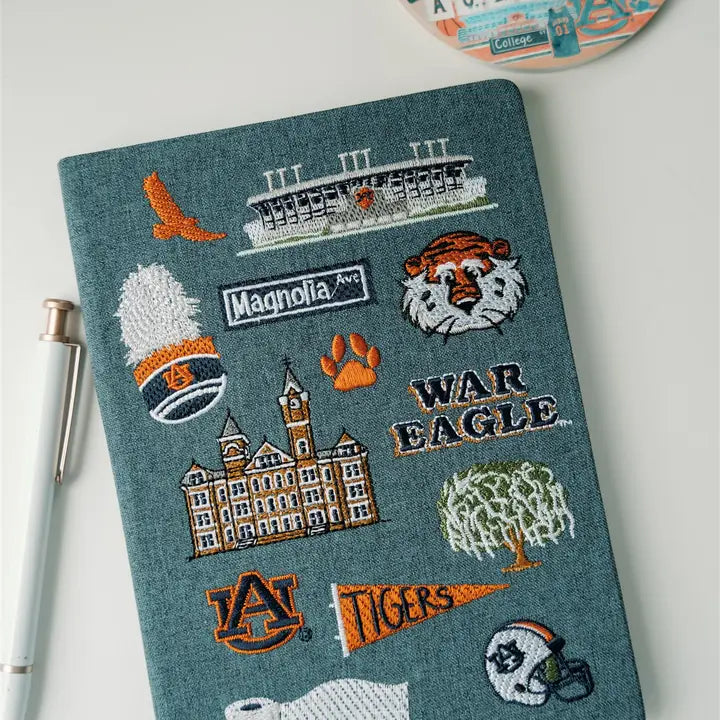 Embroidered Auburn University Hardcover Notebook