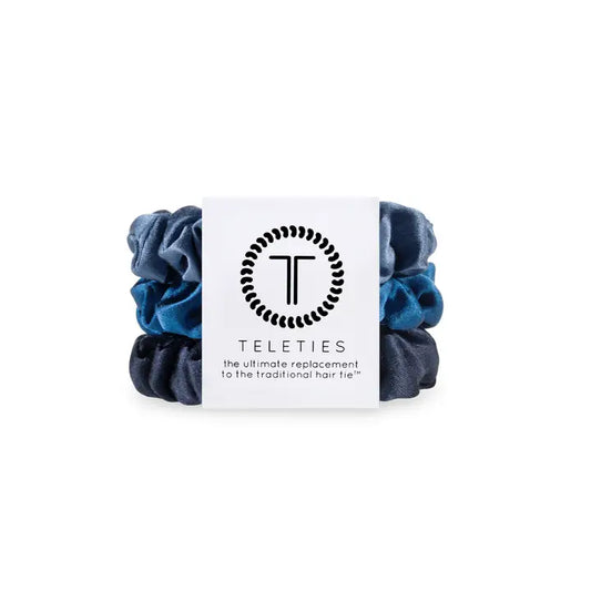 Teleties Silk Hair Scrunchie | Small | Midnight Rain