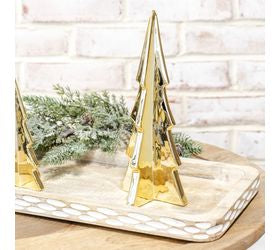 Pd HOME 9" GOLD CERAMIC TREE