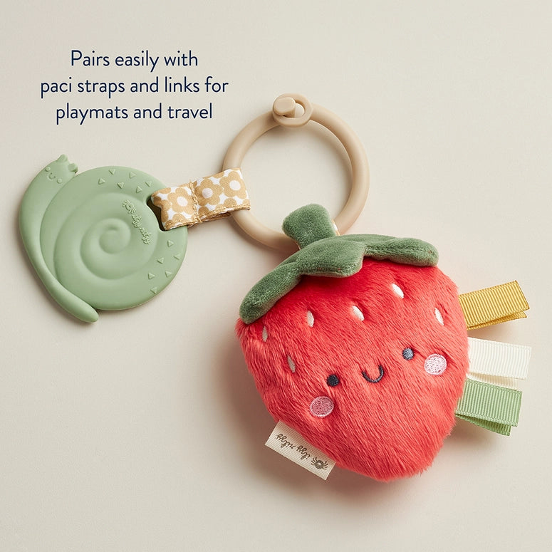 Itzy Ritzy Pal™ Plush + Teether-Strawberry