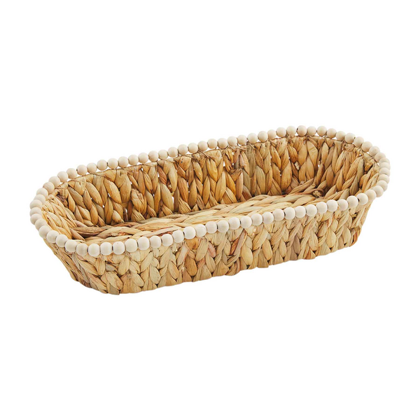 MUD PIE HYACINTH BEADED BREAD BASKET SET