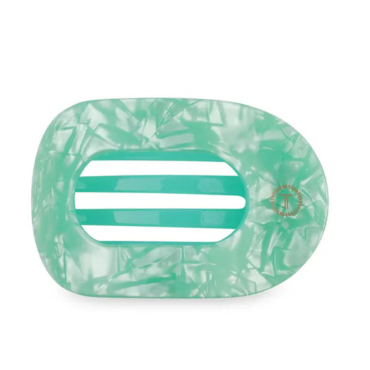 Teleties Flat Round Hair Clip | Large | Spring Splash