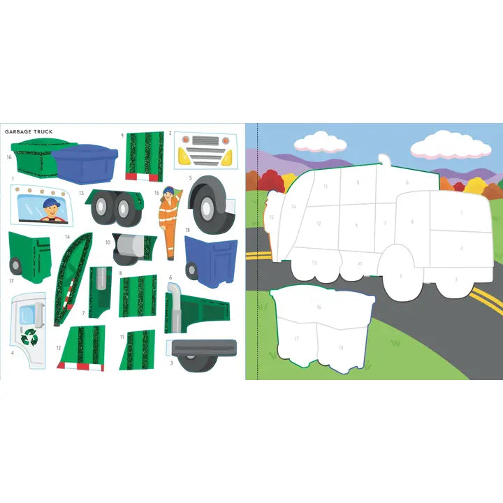 My First Color-By-Sticker Book -- Cars, Trucks, & Trains