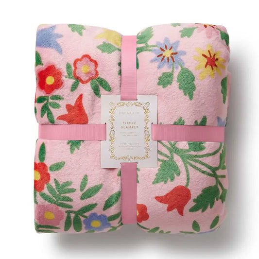 Rifle Paper Co. Rosette Fleece Blanket