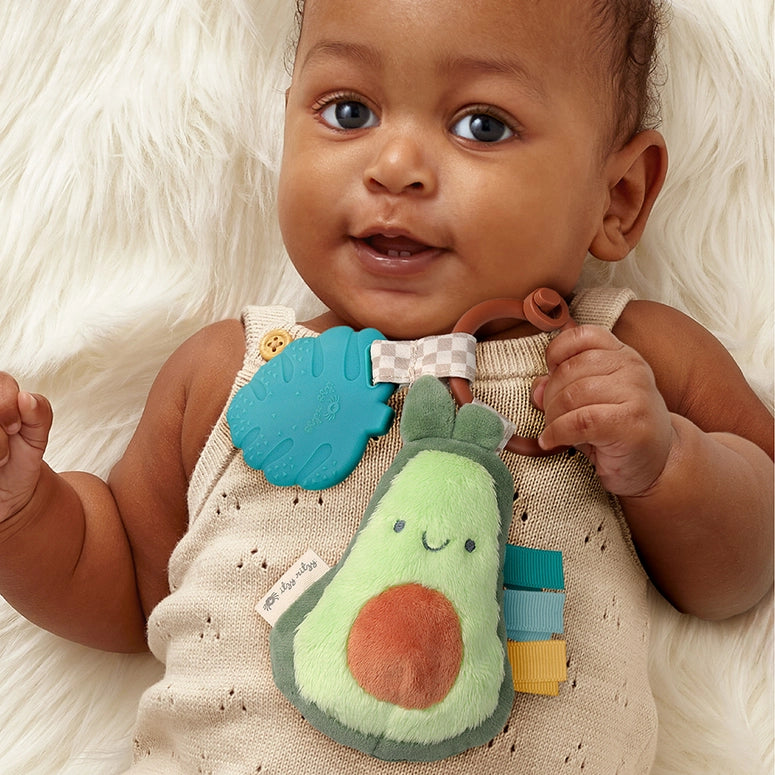 Itzy Ritzy Pal™ Plush + Teether-Avocado