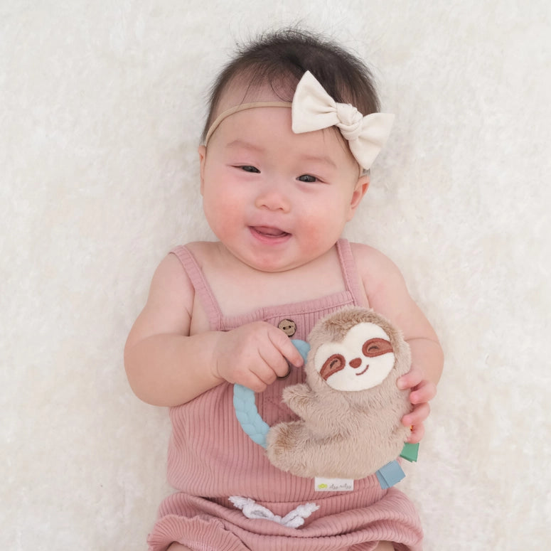 Itzy Ritzy Rattle Pal™ Plush Rattle Pal with Teether-Sloth