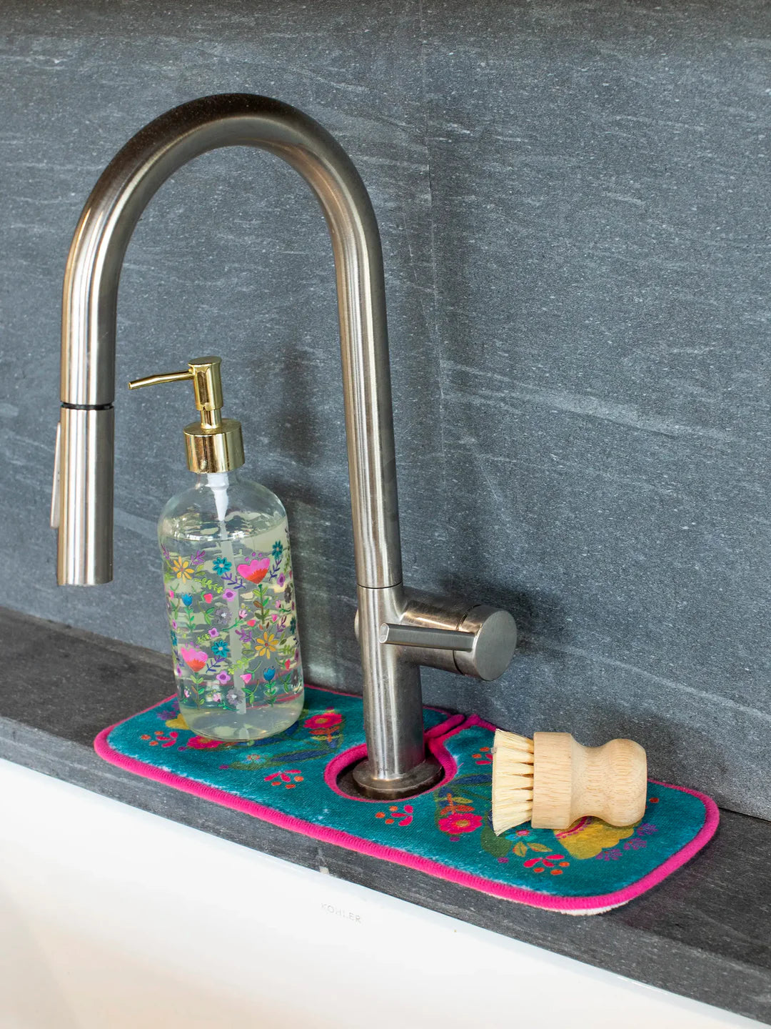 Natural Life Reversible Faucet Sink Mat