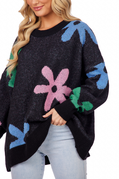 MUD PIE JADIE SWEATER-BLACK