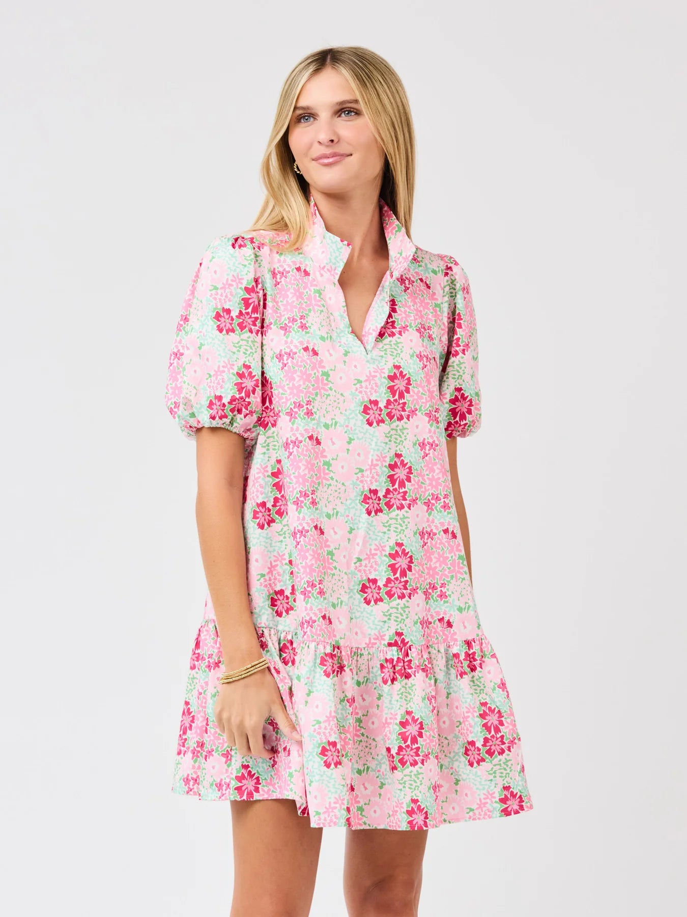 Mary Square Nancy Dress | Petal Perfect Pink