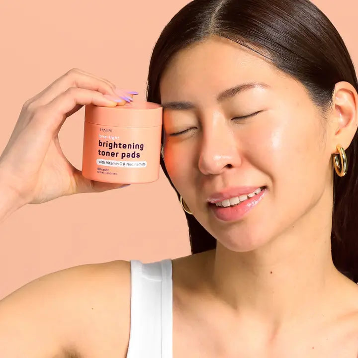 Spa Life Love + Light Brightening Toner Pads - 60 Count