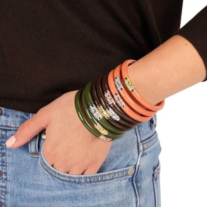 BuDhaGirl Three Kings All Weather Bangles® (Awb®) - Jade-Medium