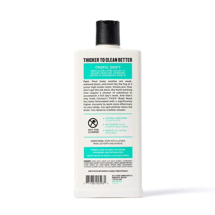 Duke Cannon Body Wash - Tropic Drift 18oz