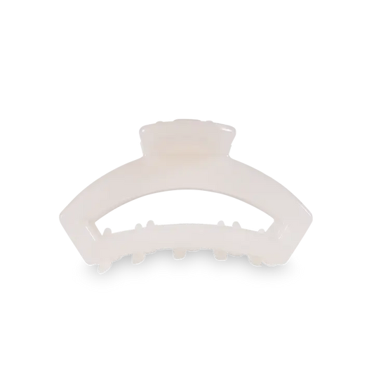 Teleties Open Hair Clip | Tiny | Coconut White