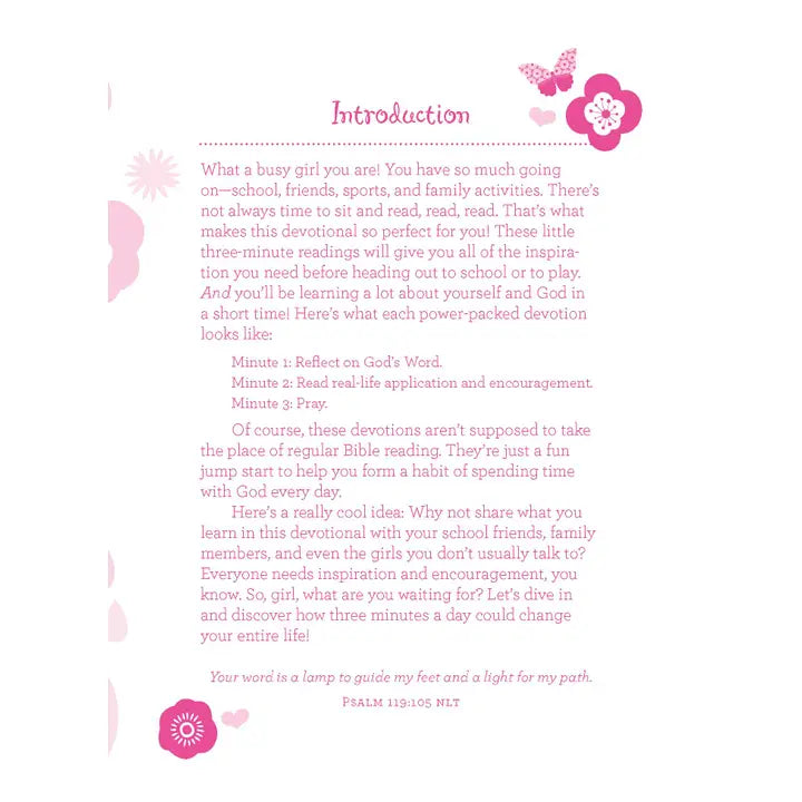 3-Minute Devotions For Girls
