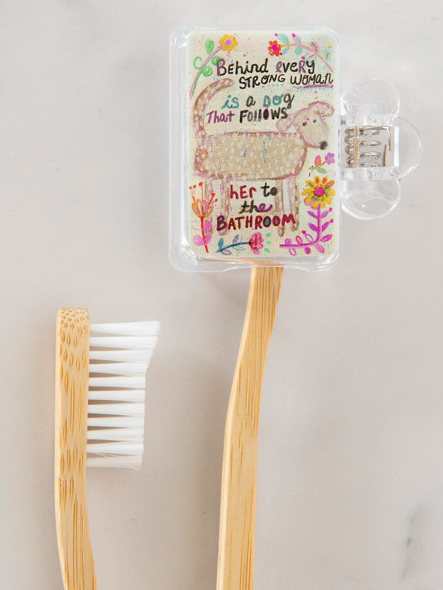 Natural Life Toothbrush Cover-Behind Every Strong Woman