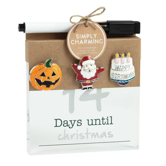 MUD PIE SIMPLY CHARMING COUNTDOWN PLAQUE SET