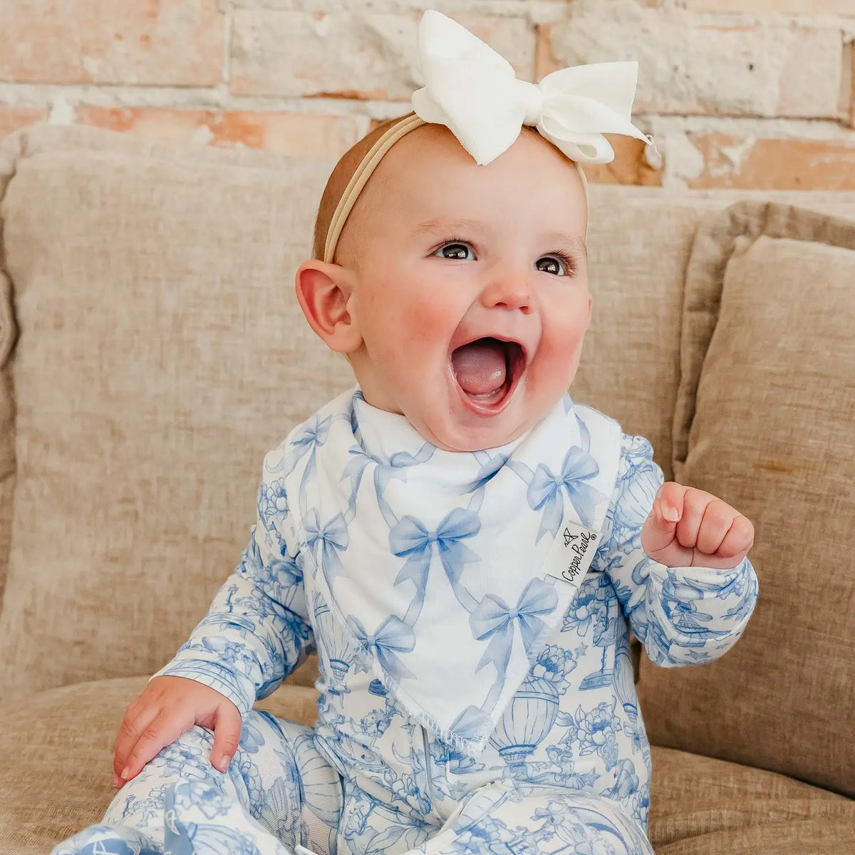 Copper Pearl 4 Pack Baby Bandana Bibs - Vintage Carnival