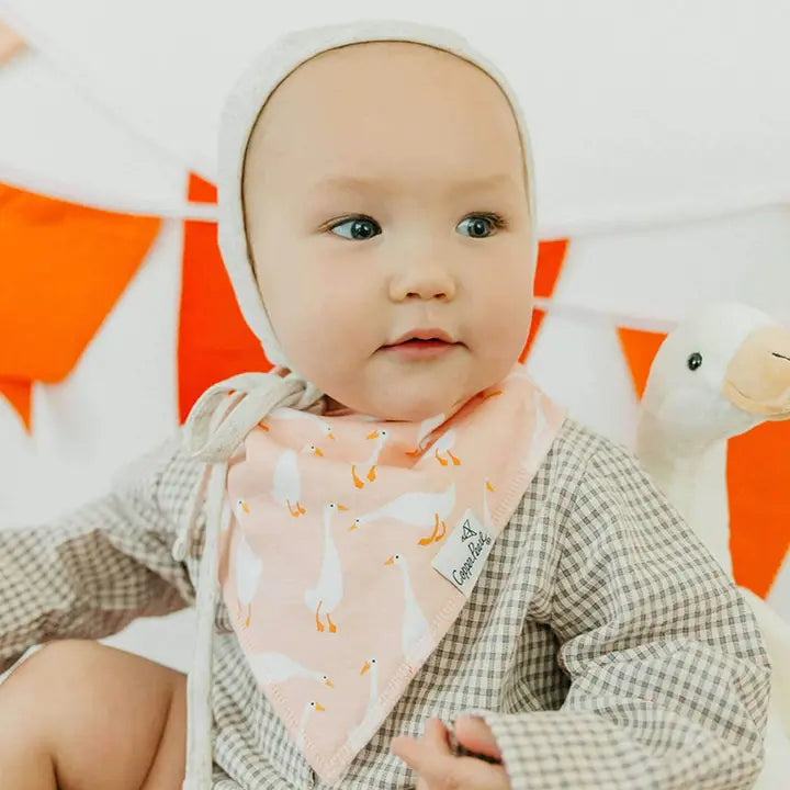 Copper Pearl Baby Bandana Bibs - Goosie