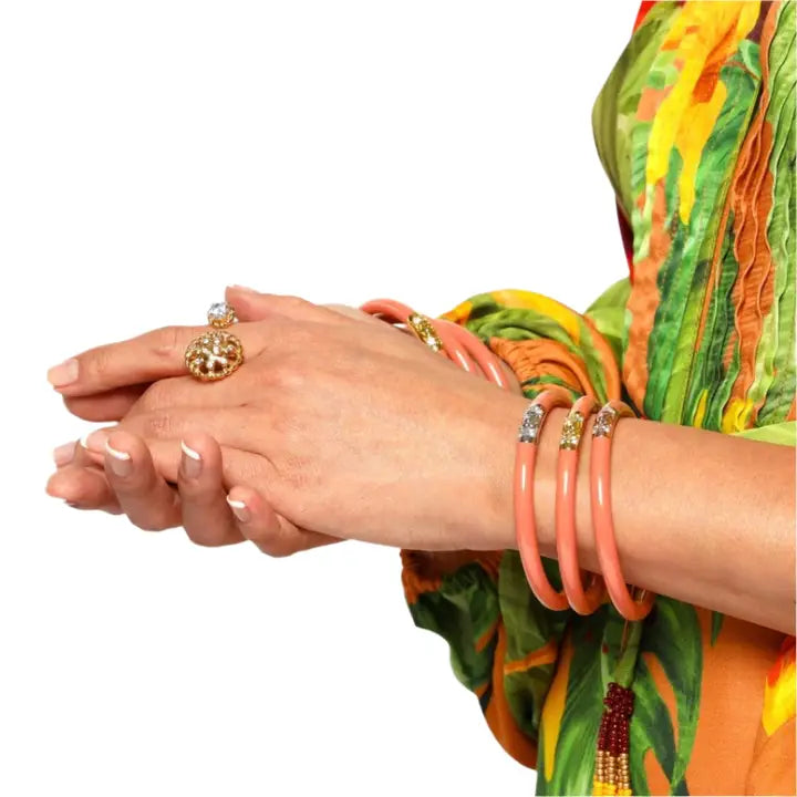 BuDhaGirl Three Kings All Weather Bangles® (Awb®) - Thai Tea-Medium