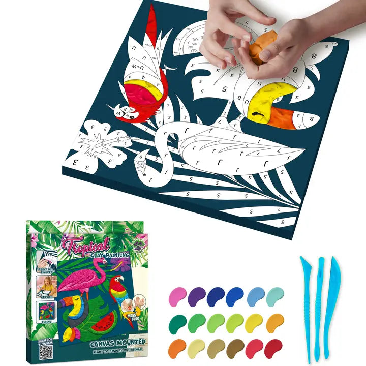 Splat Planet Tropical Clay Painting 30x30 cm