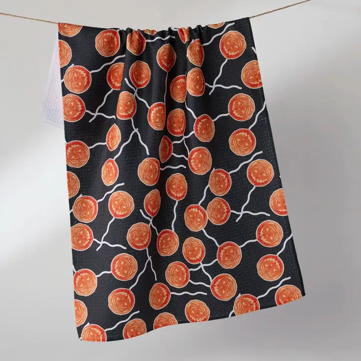 Geometry Sugar Shock Tea Towel - Halloween