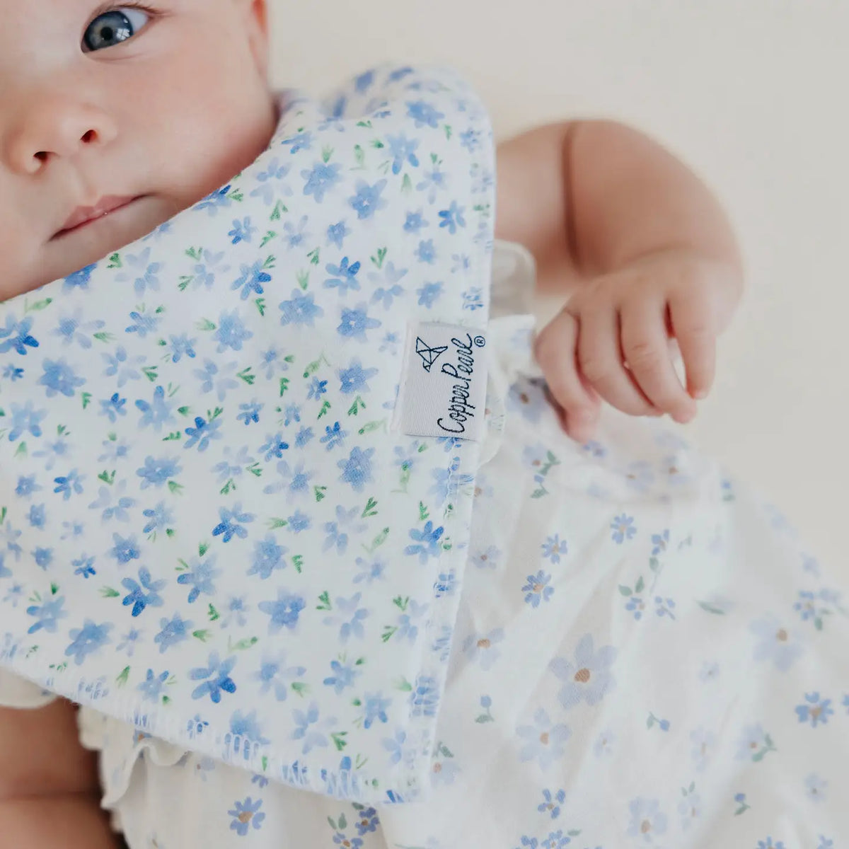 Copper Pearl 4 Pack Baby Bandana Bibs - Genevieve