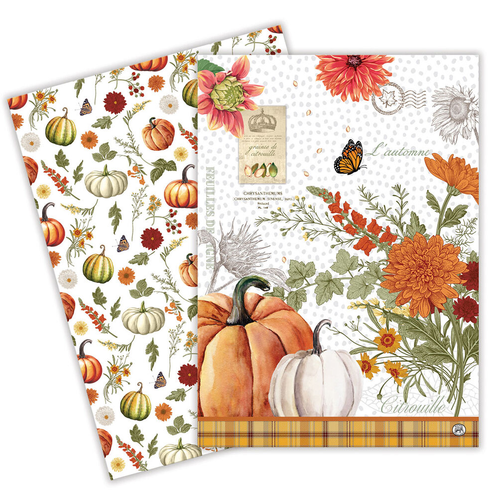 Michel Design Works Pumpkin Delight Kitchen Towel (Set of 2)
