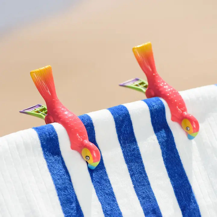 O2COOL Boca Towel Clip Parrot