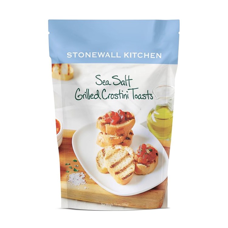 STONEWALL KITCHEN Sea Salt Grilled Crostini Toasts 5.5 oz. Pouch