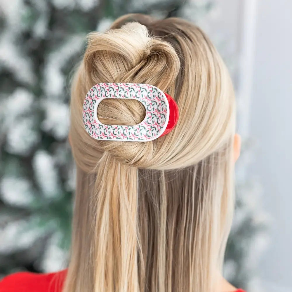 Teleties Festive Feels | Small | Flat Round Hair Clip