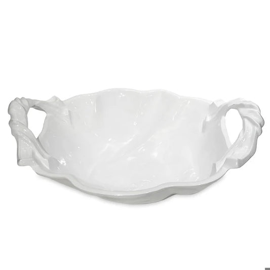 Beatriz Ball VIDA Sasha Round Large Bowl with Handles (White) 3275