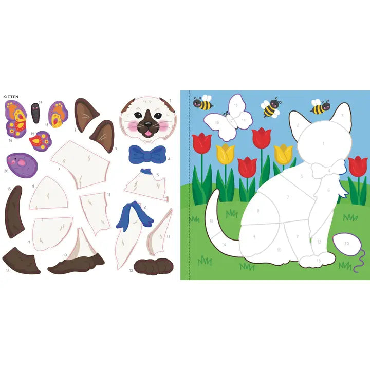 My First Color-By-Sticker Book -- Furry Friends