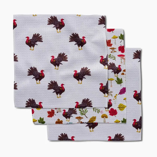 Geometry Turkey Day Parade Dishcloth Set