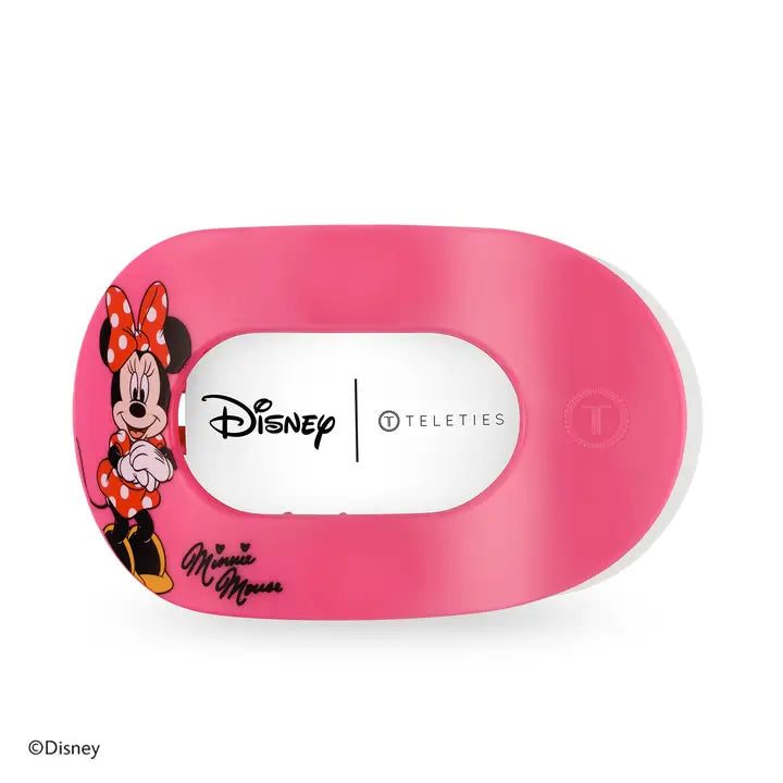 Teleties Flat Round Hair Clip | Large | Minnie Mouse